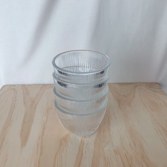 Tall Ribbed Bowls Set - Picture 2 of 9